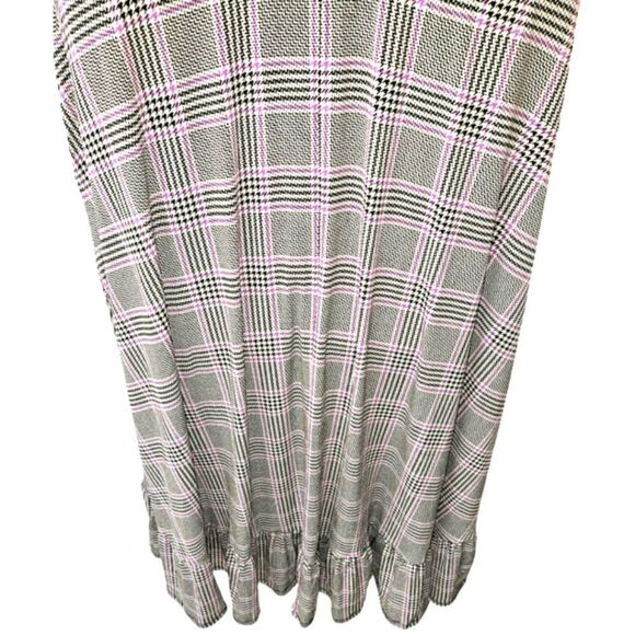 TORRID PLUS SIZE Purple, Black & White Plaid Wrap Dress 3X - Picture 9 of 16
